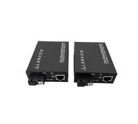Paire de convertisseurs de média RJ45 vers SC non gérés Lanview 10/100/1000Base-