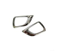 Paire de coques de phares antibrouillard pour avant pour Nissan Navara Np300 2014 à 2020, finition argentée, kit de garniture de boîtier de lampe compatible avec numéro OE 62257-5jg0a et 62256-4ja0a