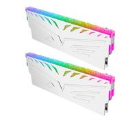 Paire de coques de protection pour mémoire de configuration de jeu avec dissipateur thermique ARGB, boîtier en métal pour boîtier de bureau, éclairage attrayant, ensemble de couvercles de dissipateur
