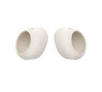 Paire de coques de rechange en silicone pour Baseus Bowie MC2 Blanc Taille XL