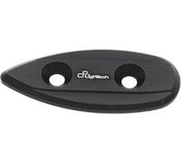 Paire de coques de rétroviseurs noires en Lightech pour Yamaha R1