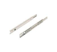 Paire de coulisses à billes KA 1730 HETTICH - Rainure 17 mm - L.380 mm - Acier zingué - Pour tiroir 250 à 390 mm - 71836
