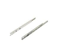 Paire de coulisses à billes KA 1730 - Rainure 17 mm - L.400 mm - Acier zingué - Pour tiroir 250 à 410 mm - 30766