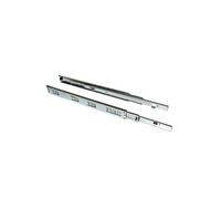 Paire de coulisses à billes pour tiroir à sortie totale 45 mm x L 600 mm avec équerres