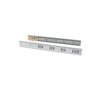 Emuca Paire de coulisses à billes 3051205 sortie totale fermeture amortie 45×400 mm Lot de 5