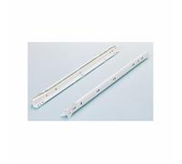 Paire de coulisses à galets FR402 HETTICH - L.250 mm - Charge 25 kg - Blanc - 106161101