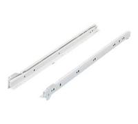 Paire de coulisses à galets FR402 HETTICH - L.250 mm - Charge 25 kg - Blanc - 106161101 Blanc G