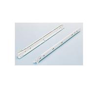 Paire de coulisses à galets FR402 HETTICH - L.400 mm - Charge 25 kg - Blanc - 1058346