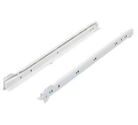 Paire de coulisses à galets FR402 HETTICH - L.400 mm - Charge 25 kg - Blanc - 1058346