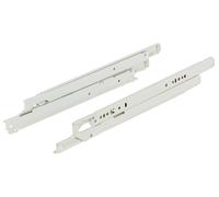 Paire de coulisses à galets sortie total blanc 400 mm 50 kg 423.46.741