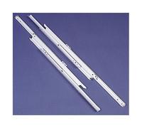 Paire de coulisses à galets sortie totale 400 mm