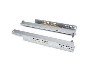Paire de coulisses invisibles - système push - sortie totale - Silver - L 350 mm EMUCA