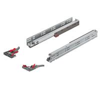 Paire de coulisses MATRIX 450mm avec amortisseur + 2 attaches - 433.03.654