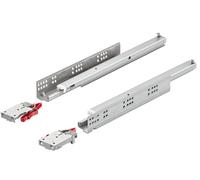 Generique Paire de coulisses Matrix Runner Push to Open 433.03.136 500 mm acier galvanisé +2 attaches