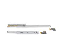 Paire de coulisses Silver - l. 340 mm - sortie totale avec amortisseur - ajustable -zingué - 1 paire EMUCA