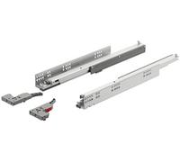 Paire de coulisses sous tiroir 400mm amortisseur avec 2 attaches - HAFELE - 433.03.653