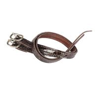 Paire de courroie d'éperons croco verni HORKA Marron TU