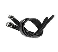 Paire de courroie d'éperons croco verni HORKA Noir TU