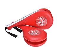 Paire de Coussin de Frappe Double Cible Boxe Karaté Taekwondo | Retour sonore clair pour chaque impact, sangle poignet sécurisée, polyvalent pour entraînement coups hauts et bas