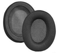 Paire de coussinets de rechange pour Denon AH-D1100 NC800 en cuir protéiné avec isolation sonore améliorée Noir (B)