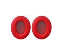 Paire de coussinets d'oreille de rechange, ultra-doux, compatibles avec les casques antibruit, rouge