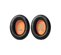 paire de coussinets d'oreillettes en similicuir pour casque HyperX Cloud II Alpha Flight Stinger Noir-Orange