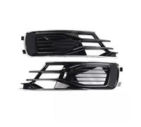 Paire De Couvercles De Calandre Pour Feux Antibrouillard Inférieurs Avant De Voiture, Compatible pour Audi A6 C7 2016 2017 2018, Pas Pour S-LINE 4G0807682AD,4G0807648T(With Chrome)