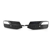 Paire De Couvercles De Calandre Pour Pare-choc Avant Gauche Et Droit Pour A3 S3 2014 2015 2016 2017 8V3807681 8V3807682 Grille de Devant(Noir)