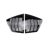 Paire de couvercles de fenêtre d'aération latérale compatibles avec Honda Accord 9th 2013 2014 2015 2016 2017, obturateur arrière noir brillant