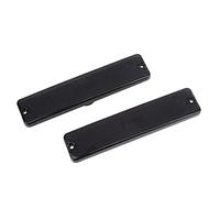 Paire de Couvercles de Feux de Position Latéraux en PP, Lentille de Feu de Position Latéral OEM 56001424, Forte Transmission de la Lumière, 3 Caractéristiques pour YJ 1987 1995 (BLACK)