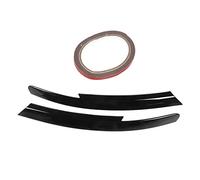 Paire de couvercles de garniture de sourcil de phare, paupières de protection de phare gauche et droite, remplacement de style en Fiber de carbone pour Commodore HSV (Glossy Black)