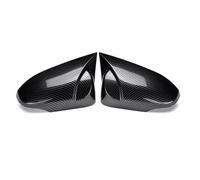 Paire de couvercles de rétroviseur Convient pour C HR C-HR 2017 - 2021, klaxon Z, aile de voiture, capuchons de porte latérale Couvercle Boîtier Rétroviseur(Carbon Fiber Look)