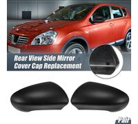 Paire De Couvercles De Rétroviseur De Remplacement Noir Mat Pour Nissan Qashqai J10 2007-2014 - Protections De Miroir Extérieur