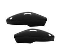 Paire de couvercles de rétroviseurs latéraux noirs brillants adaptés pour Skoda Octavia III 5E 13-19