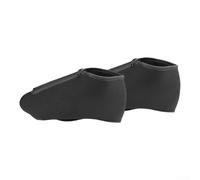 Paire de couvre-bottes de patinage à glace coupe-vent en néoprène pour sports d'hiver en plein air Noir Taille L (tailles 39-44))