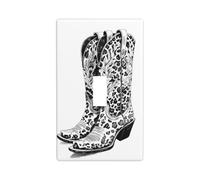 Paire de couvre-interrupteurs décoratifs à bascule simple pour cuisine, ferme, chambre à coucher, salle de bain Motif bottes de cowgirl