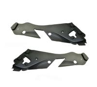 Paire de couvre-phares avant pour Mercedes Classe C W204 (2007-2010) - ABS noir - Remplacement d'installation