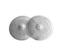 Paire De Cymbales Charleston À Faible Volume Argenté De 13 Pouces | Paire de charleston silencieux de 13 pouces, attaque de bâton claire, réponse douce de la pédale for la pratique à domicile