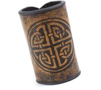 Paire de décorations de cheveux en cuir synthétique à motifs nordiques pour homme et femme - Accessoire de mode vintage