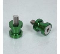 Paire De Diabolo Levage Pion Vert M10 R&g Pour Moto Kawasaki 750 Z 2007 À 2008