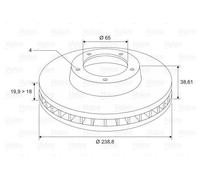 VALEO 186246 Disque de frein