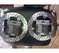 Paire de disques de frein avant RMS + plaquettes de frein pour Yamaha T-Max 500 2008/2011 225162350