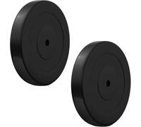 Paire de disques en caoutchouc, différents poids en fonte, diamètre 30 mm, plaques d'entraînement pour barres et haltères