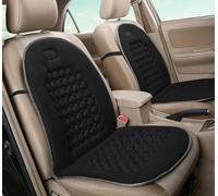 Paire de dossiers pour voiture Dossier massant avec 92 boules, couleur unique : noir, gris, bleu - 100 % polyester Noir