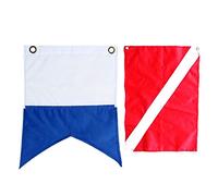 Sharplace Paire De Drapeau pour Bateau De Accessoire Indication Plongeur Diving Snorkeling