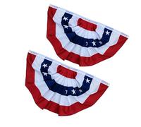 Paire de drapeaux nationaux double face B | Facile à afficher à l'extérieur sur les ouvertures de garde-corps et les véhicules, design double face pour