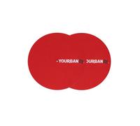 Yourban Paire de feutrine pour platines vinyles YS 220 R DJ Rouge