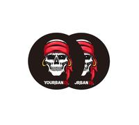 Paire de feutrine Yourban Dj YS 320 PIRATE BL Noir pour platines vinyles Vinyle