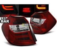 Paire De Feux Arriere Bmw Serie 1 E81/E87 04/07 Led Bar Rouge Blanc-27335644