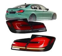 Paire de feux arrière dynamiques à LED compatibles avec les M/W Série 5 (2011-2017) 520i, 530i, 535i, 535d, 550i, F10 et F18 (feux freinage recul)(Pair of red)